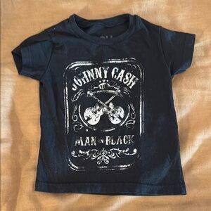 Kids Johnny Cash Black T-Shirt